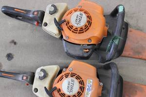 Lot Of 2 STIHL HS 82 T,  Hedge Trimmers, Sold For Parts Or Repair, Not Working.