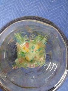 lot 15 image: Lg Vintage pickle jar with metal lid