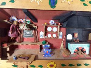 lot 46 image: Vintage German diorama 3D wall art shadow box
