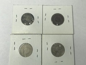 lot 239 image: 4 - V-Nickels - 1889 - 1900 - 1906 - 1911