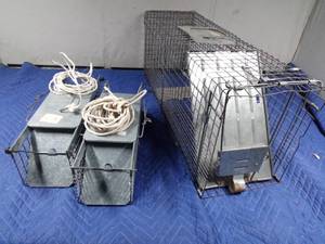 lot 126 image: 3 Live traps