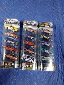 lot 145 image: 3 Packs of furious road trip collectable cars