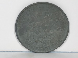 lot 247 image: 1971 Replica 3 Metal Ike One Dollar Coin