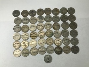 lot 256 image: 48 - Jefferson Nickels & 1 Canadian Nickel