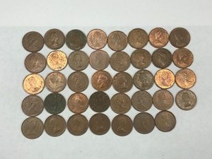 lot 259 image: Lot of Canadian Pennies - Inventory List is Listed in Description