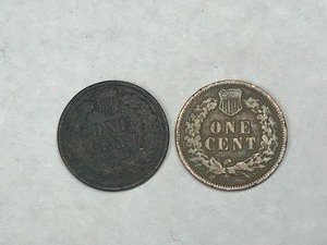 lot 260 image: 2 - Indian Head One Cent Coins - 1897 & 1904