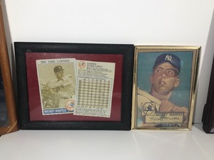 lot 290 image: Framed Pictures of Mickey Mantle & Wade Boggs