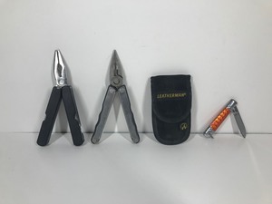 lot 297 image: Leatherman with Case - Utility Knife & Small Knife