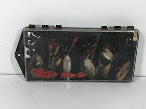 lot 331 image: Small Tackle Box with Mepps Spinners & More