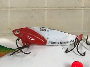lot 334 image: Plano Tackle Box with Heddon Fishing Lures & More