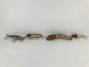 lot 346 image: 4 - Vintage Fishing Lures - Heddon Basser & More