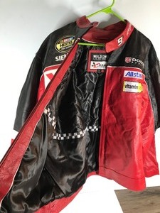 lot 430 image: NASCAR KASEY KAHNE #9 WILSONS LEATHER DODGE DEALERS NASCAR NEXTEL CUP SERIES JACKET #9 XL