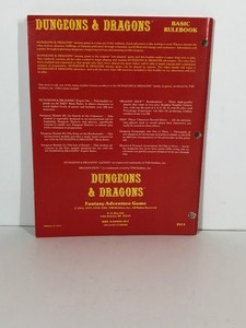 lot 436 image: TSR Dungeons & Dragons Fantasy Adventure Game Basic Rulebook #1