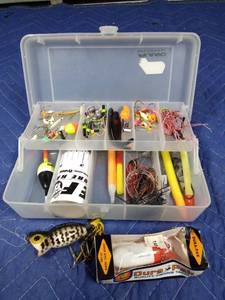 lot 414 image: Plano Fishing tackle box of tackle