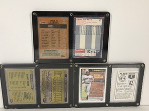 lot 493 image: 6 - Collectible Kirby Puckett Baseball Cards in Display Cases