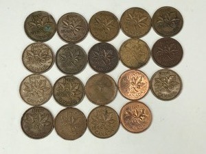 lot 501 image: Lot of Canadian Pennies - Inventory listed Below in Description