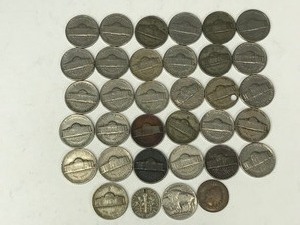 lot 502 image: Lot of Jefferson Nickels - Buffalo Head Nickel - Indian Head Penny - Inventory Listed in Description