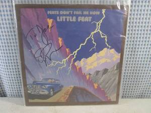 lot 3 image: (FS) 1974 Signed Little Feat Feats Dont Fail Me Now Album - Jacket and Record Individually Sleeved and Record On Outside of Jacket