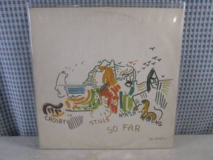 lot 44 image: (FS) 1974 Crosby, Stills, Nash & Young So Far Album - Jacket and Record Individually Sleeved and Record On Outside of Jacket
