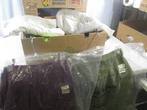 lot 93 image: (G-1) Box Full of Mostly New Clothes