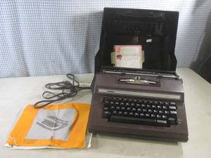lot 120 image: (D-2) Vintage Brother Correct-O-Riter Electric Typewriter with Case