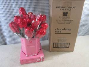 lot 145 image: (B-2) Display of 16 Chocolatey Roses Best by May 2024