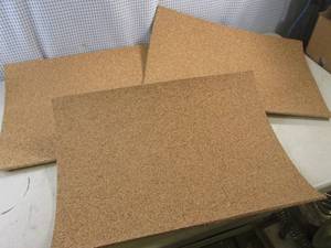 lot 165 image: (FS) 3 Sheets of Cork Board 24 x 18 x 14 Thick
