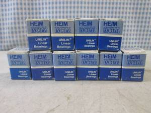 lot 175 image: (EC1) Lot of 10 Heim LBB-375 Unilin Precision Linear Bearings