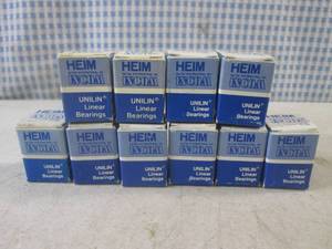 lot 176 image: (EC1) Lot of 10 Heim LBB-375 Unilin Precision Linear Bearings