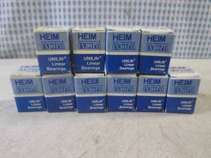 lot 178 image: (EC1) Lot of 10 Heim LBB-375 Unilin Precision Linear Bearings