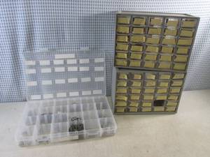 lot 209 image: (BS) 2 - 30-Drawer Organizers with Contents and 1 Flat Organizer with Contents