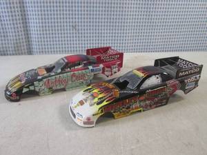 lot 293 image: (CS) 2 Motley Crue Matco Tools Diecast Metal Camaro Race Car 124 Scale Bodies - Bodies Only