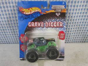 lot 298 image: (CNTR) Signed Hot Wheels Monster Jam Grave Digger Truck Signed by Charlie Pauken