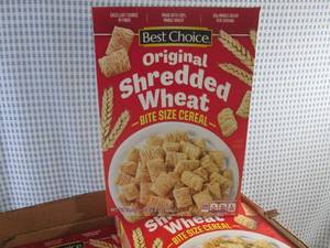 lot 324 image: (C-2) 8 Boxes of Shredded Wheat Bite Size Cereal 16.4oz Past Date