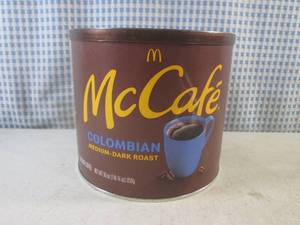 lot 325 image: (B-3) Can of McCafe Colombian Medium-Dark Roast Ground Coffee 30oz Past Date