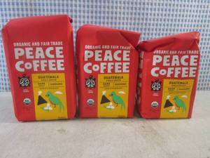 lot 328 image: (B-3) 3 Bags Organic Guatemala Dark Roast Ground Coffee 12oz Past Date