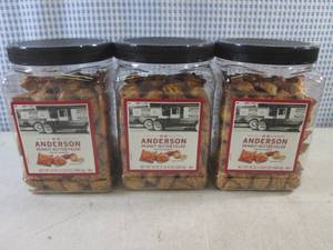 lot 347 image: (B-2) 3 Containers of Peanut Butter Filled Pretzel Nuggets 24oz Past Date