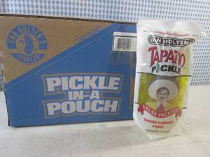 lot 388 image: (C-1) Case of 12 Pickle In A Pouch Jumbo Tapatio Pickles Best by Sept 2024