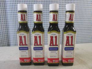 lot 391 image: (B-3) 4 Bottles A1 Original Sauce 5oz Best by June 2025