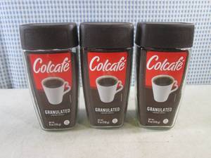 lot 394 image: (B-4) 3 Jars Colcafe Granulated Instant Coffee 6oz Best by April 2024
