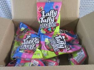 lot 398 image: (C-1) 12 Bags Laffy Taffy Laff Bites Candy 3oz Past Date
