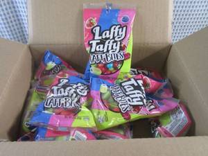 lot 399 image: (C-1) 12 Bags Laffy Taffy Laff Bites Candy 3oz Past Date