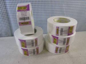 lot 421 image: (CSB) 6 Rolls of Double Sided Carpet Tape 2 in. x 30 yd.