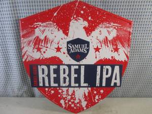 lot 449 image: (FS) Samuel Adams Rebel IPA Tin Bar Sign 16 12 x 18
