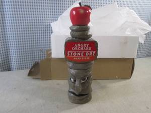 lot 453 image: (CS) Angry Orchard Stone Dry Hard Cider Beer Tap Handle 10 12 New