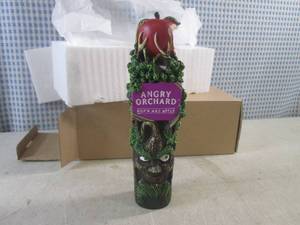 lot 456 image: (CS) Angry Orchard HopN Mad Apple Beer Tap Handle 8 New