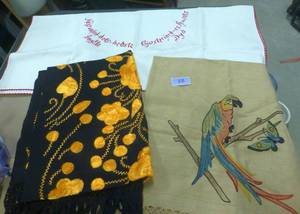 3 Vintage hand embroidered pieces