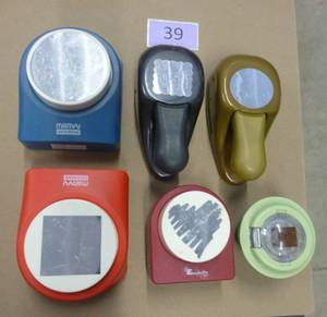 6 Large paper punches