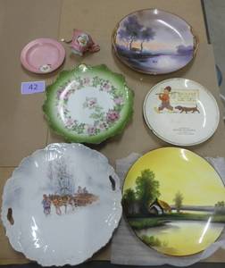 Vintage plates, 2 are Noritake, Merit occupied Japan