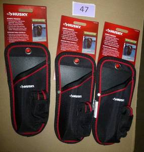 3 New Husky brand Utility Knife Pouches